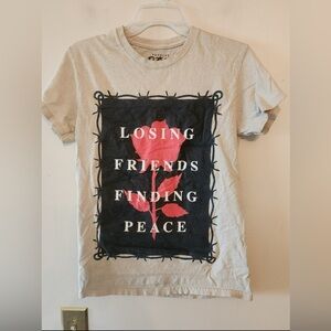 Popular Poison Losing Friends Rose Tee Size womens small